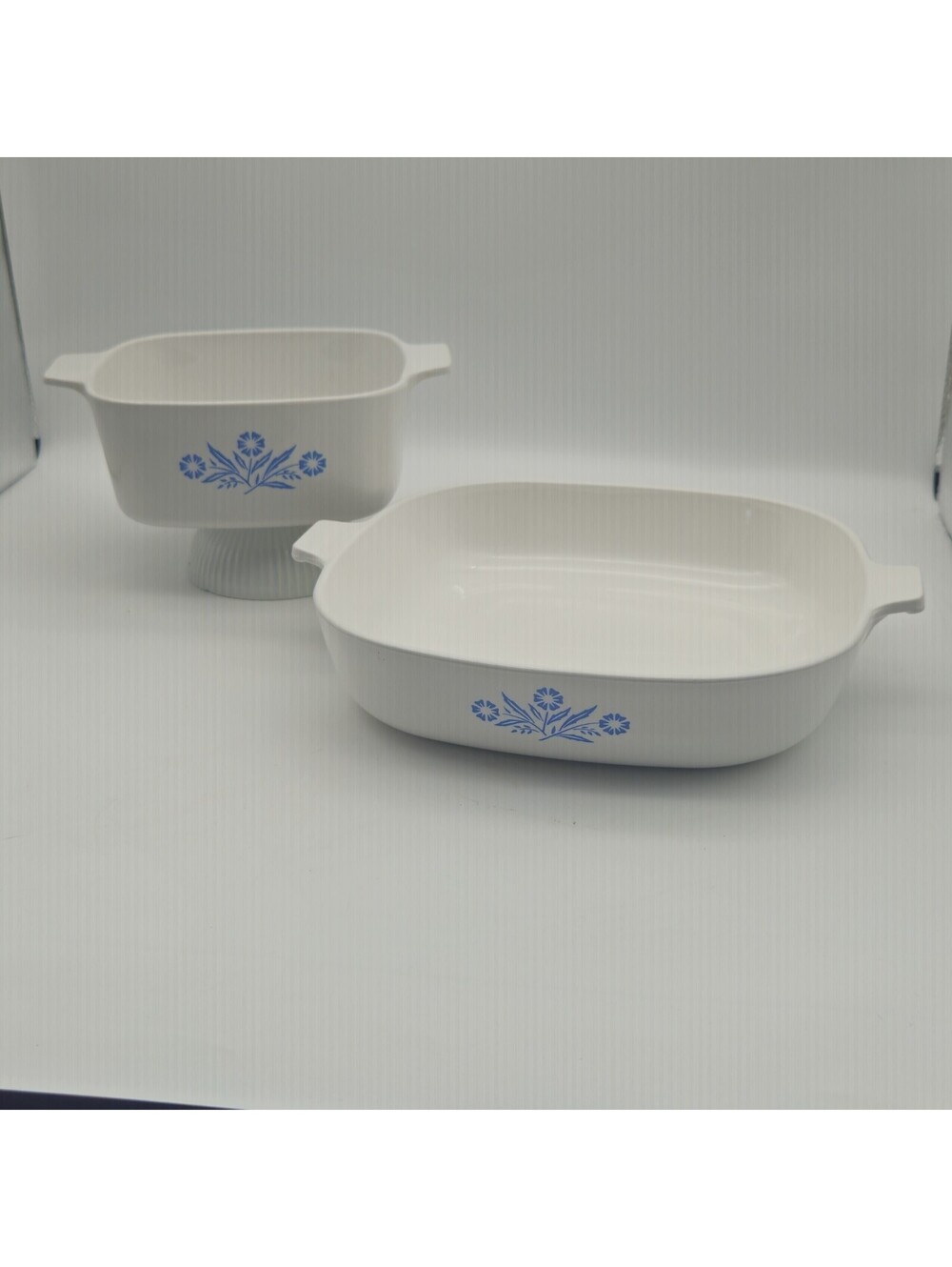 Vintage Corningware Blue Cornflower A-11.5B & P-10-B No Lids